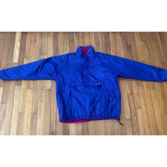 Vintage 90s Patagonia Glissade Reversible Synchilla Jacket Purple/ Green Size L - Picture 1 of 7